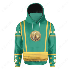 Mighty Morphin Ninjetti Green Tommy Ranger Custom Snood Hoodie