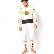 Load image into Gallery viewer, Mighty Morphin Ninjetti White Falcon Ranger Custom Hooded Jumpsuit
