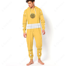 Load image into Gallery viewer, Mighty Morphin Ninjetti Yellow Bear Ranger Custom Hooded Jumpsuit
