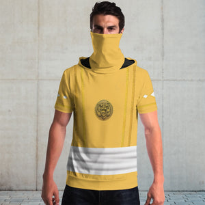 Mighty Morphin Ninjetti Yellow Bear Ranger Custom Hooded Tshirt