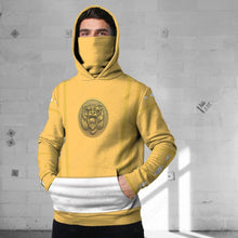 Load image into Gallery viewer, Mighty Morphin Ninjetti Yellow Bear Ranger Custom Snood Hoodie
