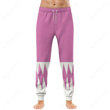 Load image into Gallery viewer, Mighty Morphin Pink Power Rangers Custom Sweatpants
