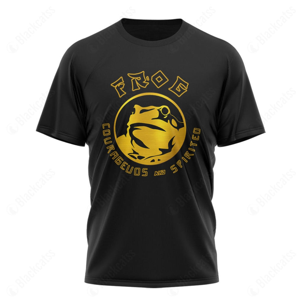 Mighty Morphin Power Ranger Ninja Rangers Black Frog Custom Graphic Apparel