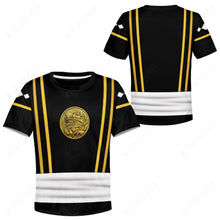 Load image into Gallery viewer, Mighty Morphin Power Ranger Ninja Rangers Black Frog Custom Kid Apparel
