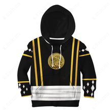 Load image into Gallery viewer, Mighty Morphin Power Ranger Ninja Rangers Black Frog Custom Kid Apparel
