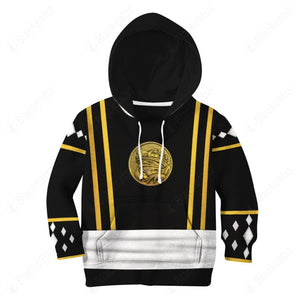 Mighty Morphin Power Ranger Ninja Rangers Black Frog Custom Kid Apparel