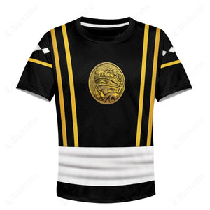 Mighty Morphin Power Ranger Ninja Rangers Black Frog Custom Kid Apparel