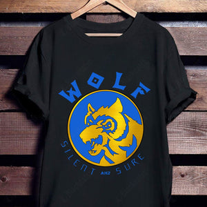 Mighty Morphin Power Ranger Ninja Rangers Blue Wolf Custom Graphic Apparel