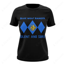 Load image into Gallery viewer, Mighty Morphin Power Ranger Ninja Rangers Blue Wolf Custom Graphic Apparel
