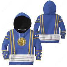 Load image into Gallery viewer, Mighty Morphin Power Ranger Ninja Rangers Blue Wolf Custom Kid Apparel
