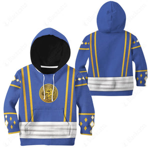 Mighty Morphin Power Ranger Ninja Rangers Blue Wolf Custom Kid Apparel