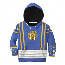 Load image into Gallery viewer, Mighty Morphin Power Ranger Ninja Rangers Blue Wolf Custom Kid Apparel
