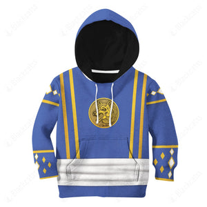 Mighty Morphin Power Ranger Ninja Rangers Blue Wolf Custom Kid Apparel