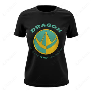 Mighty Morphin Power Ranger Ninja Rangers Green Dragon Custom Graphic Apparel