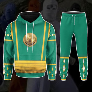 Mighty Morphin Power Ranger Ninja Rangers Green Dragon Custom Sweatpants