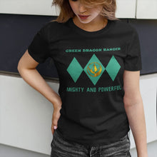 Load image into Gallery viewer, Mighty Morphin Power Ranger Ninja Rangers Green Dragon Graphic Apparel
