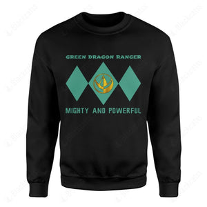 Mighty Morphin Power Ranger Ninja Rangers Green Dragon Graphic Apparel