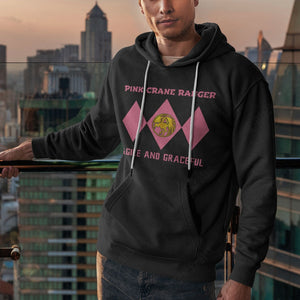 Mighty Morphin Power Ranger Ninja Rangers Pink Crane Custom Graphic Apparel