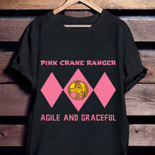 Load image into Gallery viewer, Mighty Morphin Power Ranger Ninja Rangers Pink Crane Custom Graphic Apparel
