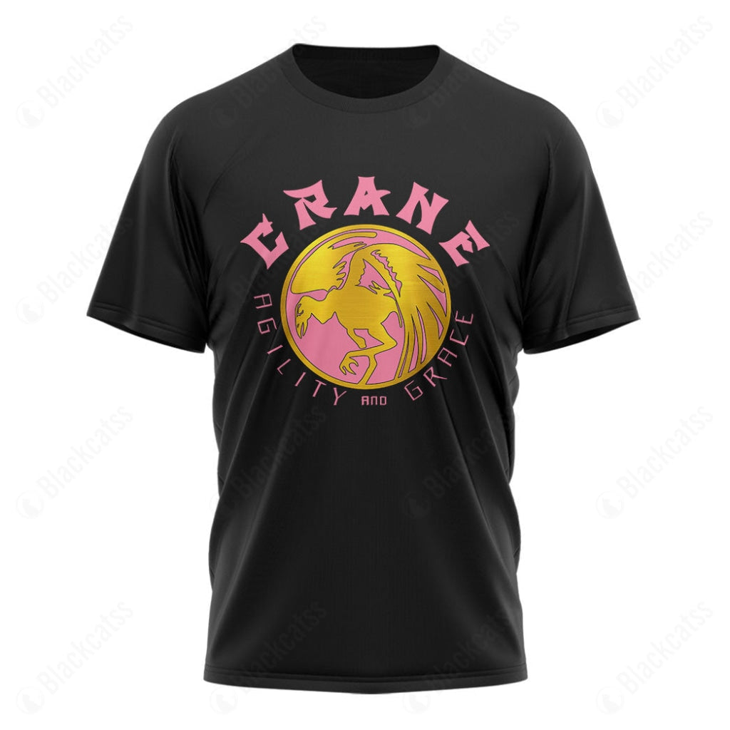 Mighty Morphin Power Ranger Ninja Rangers Pink Crane Custom Graphic Apparel