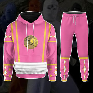 Mighty Morphin Power Ranger Ninja Rangers Pink Crane Custom Hoodie