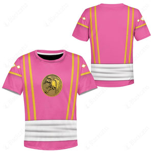 Mighty Morphin Power Ranger Ninja Rangers Pink Crane Custom Kid Apparel