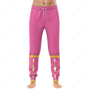 Mighty Morphin Power Ranger Ninja Rangers Pink Crane Custom Sweatpants