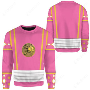 Mighty Morphin Power Ranger Ninja Rangers Pink Crane Custom Sweatshirt