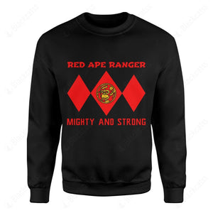 Mighty Morphin Power Ranger Ninja Rangers Red Ape Custom Graphic Apparel