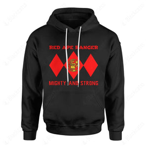 Mighty Morphin Power Ranger Ninja Rangers Red Ape Custom Graphic Apparel