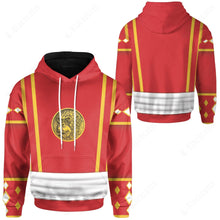 Load image into Gallery viewer, Mighty Morphin Power Ranger Ninja Rangers Red Ape Custom Hoodie
