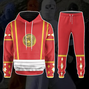 Mighty Morphin Power Ranger Ninja Rangers Red Ape Custom Hoodie