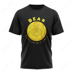 Mighty Morphin Power Ranger Ninja Rangers Yellow Bear Custom Graphic Apparel