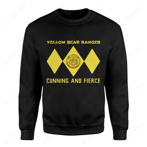 Mighty Morphin Power Ranger Ninja Rangers Yellow Bear Custom Graphic Apparel