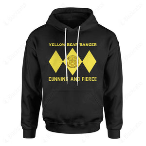 Mighty Morphin Power Ranger Ninja Rangers Yellow Bear Custom Graphic Apparel