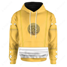 Load image into Gallery viewer, Mighty Morphin Power Ranger Ninja Rangers Yellow Bear Custom Hoodie
