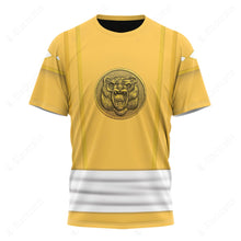 Load image into Gallery viewer, Mighty Morphin Power Ranger Ninja Rangers Yellow Bear Custom T-Shirt
