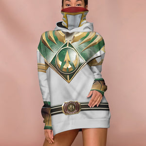 Mighty Morphin Power Ranger Villian Lord Drakkon Cosplay Custom Snood Hoodie