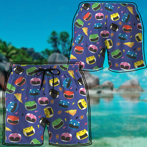 Mighty Morphin Power Rangers Beach Shorts