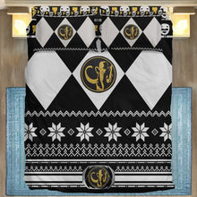 Load image into Gallery viewer, Mighty Morphin Power Rangers Black Ranger Custom Bedding Set
