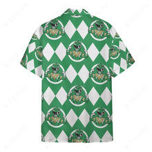 Load image into Gallery viewer, Mighty Morphin Power Rangers Green Ranger Button Shirt
