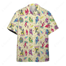 Load image into Gallery viewer, Mighty Morphin Power Rangers Hawaii Button Shirt
