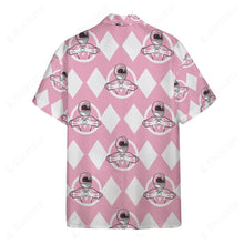 Load image into Gallery viewer, Mighty Morphin Power Rangers Pink Ranger Button Shirt
