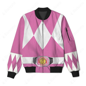 Mighty Morphin Power Rangers Pink Ranger Custom Bomber Jacket