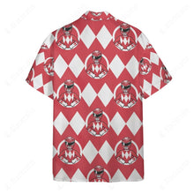 Load image into Gallery viewer, Mighty Morphin Power Rangers Red Ranger Button Shirt
