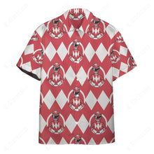 Load image into Gallery viewer, Mighty Morphin Power Rangers Red Ranger Button Shirt
