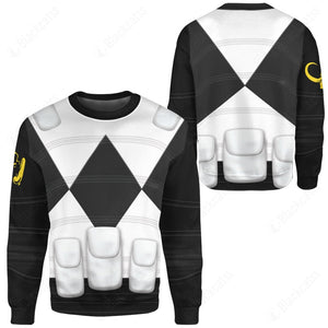 Mighty Morphin Power Rangers Sentry Black Mastodon Custom Sweatshirt