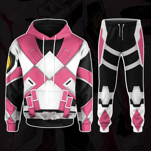 Mighty Morphin Power Rangers Sentry Pink Pterodactyl Custom Hoodie