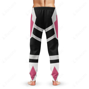 Mighty Morphin Power Rangers Sentry Pink Pterodactyl Custom Sweatpants