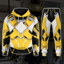 Load image into Gallery viewer, Mighty Morphin Power Rangers Sentry Yellow Sabertooth Custom Hoodie
